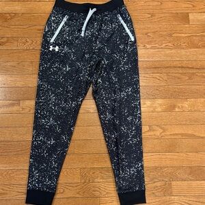 Under Armour Kids Speckled Black Joggers